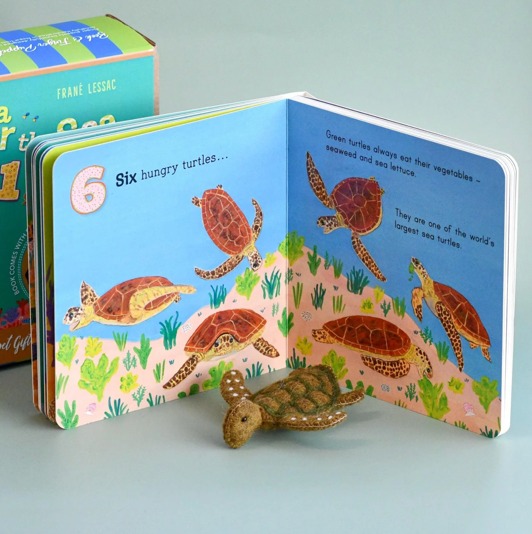 Australian Under the Sea Book and Finger Puppet Set