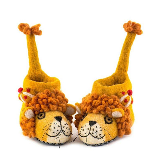 Leopold the Lion Children's Slippers: 6-7 Years – UK Shoe Size 12