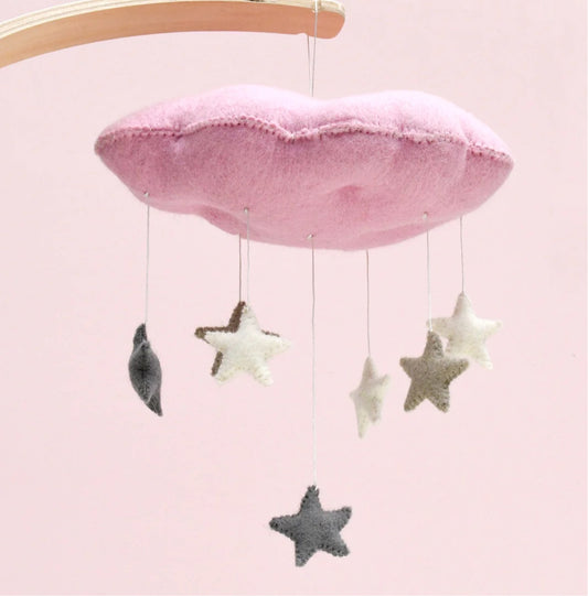 Mobile - 3D Pink Cloud with Stars