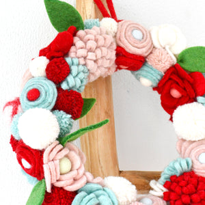 Felt Flower Wreath